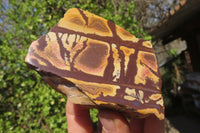 Polished On One Side Nguni Jasper Specimens x 2 From Prieska, South Africa