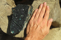 Natural Libethenite Crystals On Dolomite Matrix Specimen x 1 From Shituru, Congo