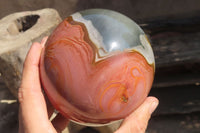 Polished Polychrome Jasper Sphere x 1 From Madagascar