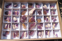 Natural Amethystos Amethyst Specimens x 35 From Kwaggafontein, South Africa