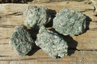 Natural Rare Emerald Mica In Matrix Cobbed Specimens x 4 From Mutoko, Zimbabwe