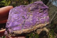 Natural Metallic Purpurite Cobbed Specimens x 6 From Erongo, Namibia