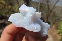 Natural Etched Blue Chalcedony Specimens x 35 From Nsanje, Malawi