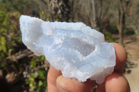 Natural Etched Blue Chalcedony Specimens x 35 From Nsanje, Malawi