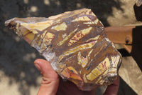 Polished On One Side Nguni Jasper Specimens x 2 From Prieska, South Africa