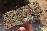 Natural Libethenite Crystals On Dolomite Matrix Specimens x 4 From Shituru, Congo