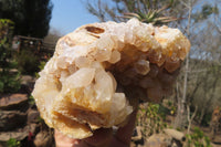 Natural Limonite Quartz Clusters x 2 From Solwezi, Zambia