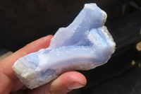 Natural Etched Blue Chalcedony Specimens x 12 From Malawi