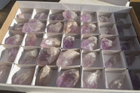 Natural Jacaranda Amethyst Single Crystals x 35 From Zambia