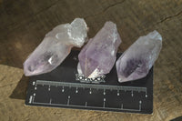 Natural Jacaranda Amethyst Single Crystals x 35 From Zambia