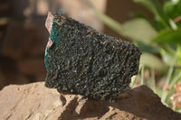 Natural Libethenite Crystals On Dolomite Matrix Specimens x 2 From Shituru, Congo