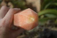 Polished Orange Twist Calcite Prism x 1 From Madagascar