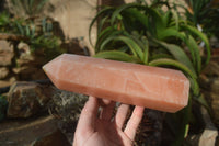 Polished Orange Twist Calcite Prism x 1 From Madagascar