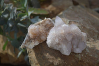 Natural Limonite Spirit Quartz Clusters x 12 From Boekenhouthoek, South Africa