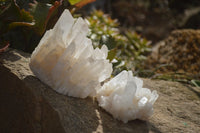 Natural Clear Quartz Clusters x 3 From Ambatofinandrahana, Madagascar