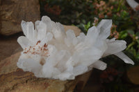 Natural Clear Quartz Clusters x 3 From Ambatofinandrahana, Madagascar