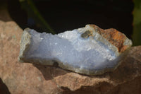 Natural Etched Blue Chalcedony Specimens x 12 From Nsanje, Malawi