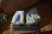 Natural Etched Blue Chalcedony Specimens x 12 From Nsanje, Malawi