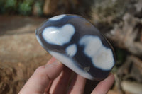 Polished Orca Agate Standing Free Forms x 3 From Madagascar