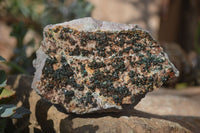 Natural Libethenite Crystals On Dolomite Matrix Specimens x 2 From Shituru, Congo