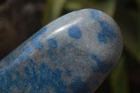 Polished Blue Spinel Spotted Quartz Standing Free Forms x 2 From Madagascar