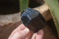 Natural Alluvial Schorl Black Tourmaline Crystals x 12 From Zimbabwe