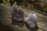 Natural Amethyst / Ametrine Spirit Quartz Clusters x 12 From South Africa