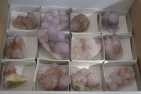 Natural Amethyst / Ametrine Spirit Quartz Clusters x 12 From South Africa