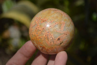 Polished Feldspar In Quartz Spheres x 6 From Zimbabwe