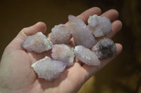 Natural Amethyst / Ametrine Spirit Quartz Single Crystals x 35 From South Africa