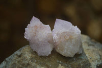 Natural Amethyst / Ametrine Spirit Quartz Single Crystals x 35 From South Africa