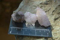 Natural Amethyst / Ametrine Spirit Quartz Single Crystals x 35 From South Africa