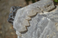 Natural Smokey Window Quartz Crystal Specimen x 1 From Brandberg, Namibia