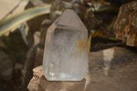 Polished Clear Quartz Points x 2 From Madagascar