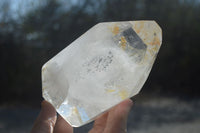 Polished Clear Quartz Points x 2 From Madagascar