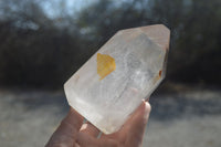 Polished Clear Quartz Points x 2 From Madagascar