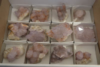 Natural Amethyst / Ametrine Spirit Quartz Clusters x 12 From South Africa