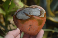 Polished Polychrome Jasper Hearts x 6 From Mahajanga, Madagascar