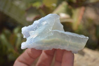 Natural Etched Blue Chalcedony Specimens x 12 From Nsanje, Malawi