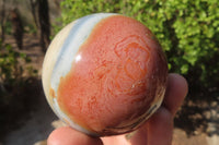 Polished Polychrome Jasper Spheres x 3 From Mahajanga, Madagascar