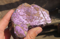 Natural Metallic Purpurite Cobbed Specimens x 6 From Erongo, Namibia