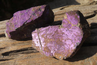 Natural Metallic Purpurite Cobbed Specimens x 6 From Erongo, Namibia