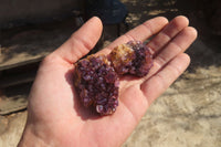 Natural Amethystos Amethyst Specimens x 35 From Kwaggafontein, South Africa