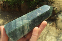 Polished Green Fuchsite Quartz Points x 3 From Madagascar