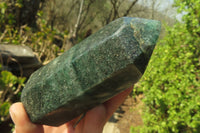 Polished Green Fuchsite Quartz Points x 3 From Madagascar