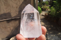 Polished Clear Quartz Points x 6 From Madagascar