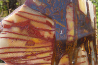 Polished On One Side Nguni Jasper Specimens x 2 From Prieska, South Africa