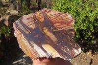 Polished On One Side Nguni Jasper Specimens x 2 From Prieska, South Africa