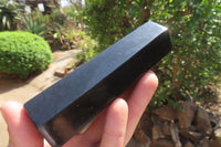 Polished Black Basalt Points x 6 From Antsirabe, Madagascar