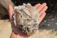 Natural Bladed Barite Specimens x 3 From Tenke Fungurume, Congo